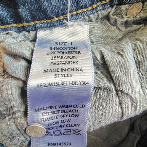 Rise Elegant Dark Blue Flare Jeans - Picture 2 of 7